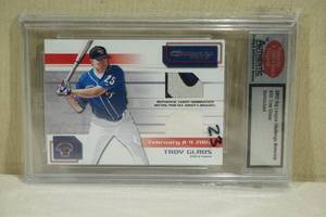 lot 59 image: 2002 Big League Challenge Troy Glaus #33 Jersey Insert Baseball Card - Untouched