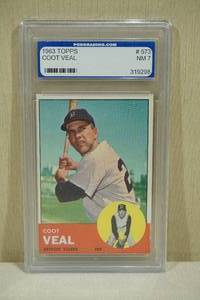 lot 67 image: 1963 Topps Coot Veal #573 Baseball Card - PGS 7