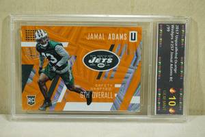 lot 91 image: 2017 Unparalleled Wedges Jamal Adams #257 Orange Rookie Card - 7299