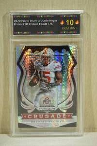 lot 108 image: 2020 Panini Prizm DP Ezekiel Elliott #50 Hyper Prizm Football Card - 2375