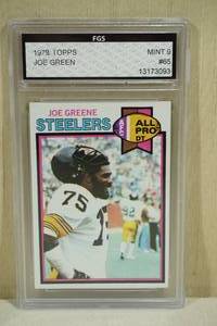 lot 116 image: 1979 Topps Joe Greene #65 Football Card - FGS 9