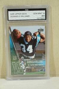 lot 118 image: 2006 Upper Deck DeAngelo Williams #26 Rookie Football Card - FGS 10
