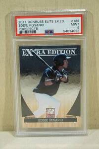lot 135 image: 2011 Donruss Elite Extra Ed. Eddie Rosario #186 Prospects Baseball Card - PSA 9