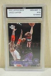 lot 149 image: 2002 Upper Deck Vince Carter #162 Basketball Card - FGS 10