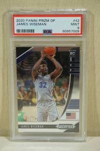 lot 156 image: 2020 Panini Prizm DP James Wiseman #42 Rookie Basketball Card - PSA 9