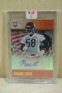 lot 161 image: 2018 Panini Illusions Roquan Smith #151 Auto Rookie Football Card - 140175