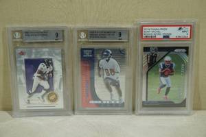 lot 229 image: Graded Football Cards - Brookins, Dixon, Sony Michel