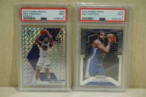 lot 234 image: Graded Eric Paschall Rookie Basketball Cards - 2019 Panini Mosaic and Prizm