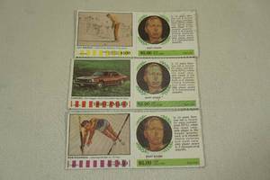 lot 242 image: 1968 American Oil Winners Circle Bart Starr Game Cards - BrewerCamaroRichards