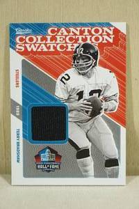 lot 201 image: 2018 Panini Classics Terry Bradshaw #1 Canton Collection Football Jersey Insert Card