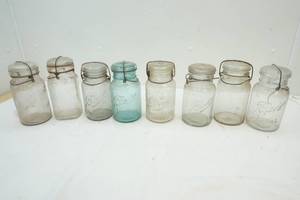 lot 85 image: vintage canning jars