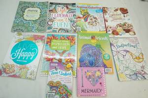 lot 383 image: adult coloring books