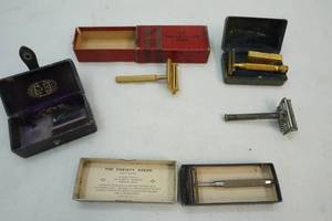 lot 393 image: Antique razors