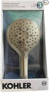 Kohler Prosecco Multifunction Brushed Nickel Handheld Shower