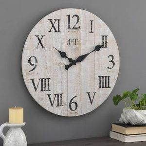 Rustic Farmhouse Barn Wood Wall Clock - FirsTime & Co.
