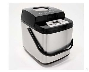 Cooks Essentials 855 1.5-lb Stainless Steel Breadmaker Black - A