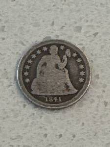 1841 Seated Liberty Dime
