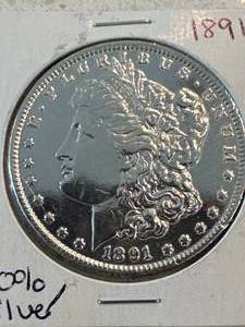 1891 Morgan Silver Dollar
