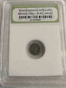 Genuine Widows Mite Biblical Coin