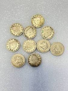 Lot of 10 Liberty �V� Nickels
