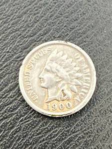 1900 Indian Head Penny Plated in Silver