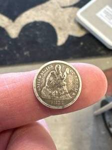 1875 Seated Liberty Dime