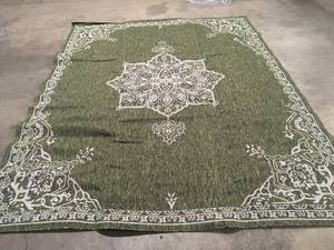 Unique Loom  Green Antique 9 ft. x 12 ft. IndoorOutdoor Area Rug Customer return Review all pictures