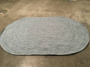 SUPERIOR  Braided Lagoon Breeze-White 6 ft. x 9 ft. Reversible Transitional Polypropylene IndoorOutdoor Area Rug