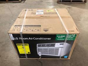 lot 8 image: LG Electronics  12,000 BTU 115-Volt Window Air Conditioner LW1216ER Cools 550 Sq. Ft. with ENERGY STAR and Remote Customer return Review all pictures