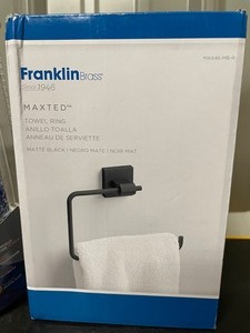 lot 55 image: NEW Waterpik Shower Head & Towel Hanger - Black