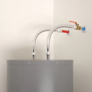 lot 33 image: Sharkbite - 34in Water Heater Connection Kit w Shut off Valve