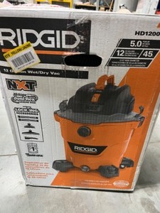 lot 92 image: RIDGID - 12 Gallon 5.0 Peak HP NXT WetDry Shop Vacuum