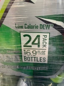 lot 97 image: 24 Pack of Diet Mtn Dew   16 oz Bottles  Low Calorie DEW