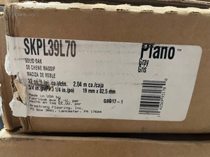 lot 109 image: 3 boxes Bruce Solid Oak Hardwood Flooring  Plano Gray