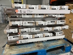 lot 80 image: 12 Cases - Traffic Master - Taupe Oak 4 MIL x 6 in. W x 36 in. L Peel and Stick LVP Flooring (432 sq ft per lot)