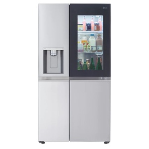 LG InstaView Craft Ice 27.1-cu ft Smart Side-by-Side Refrigerator with Dual Ice Maker (Printproof Stainless Steel) ENERGY STAR