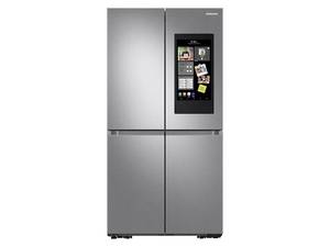 Samsung 22.5-cu ft 4-Door Counter-depth Smart French Door Refrigerator with Dual Ice Maker and Door within Door (Fingerprint Resistant Stainless Steel) ENERGY STAR