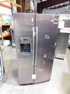 GE 25.3-cu ft Side-by-Side Refrigerator with Ice Maker (Stainless Steel)