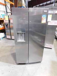 Frigidaire 22.3-cu ft Side-by-Side Refrigerator with Ice Maker (Smudge-proof Stainless Steel) ENERGY STAR