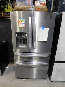 Whirlpool 24.5-cu ft 4-Door French Door Refrigerator with Ice Maker (Fingerprint Resistant Stainless Steel) ENERGY STAR