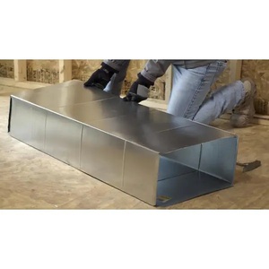 lot 9 image: Master Flow  16 in. x 8 in. x 4 ft. Half Section Rectangular Duct