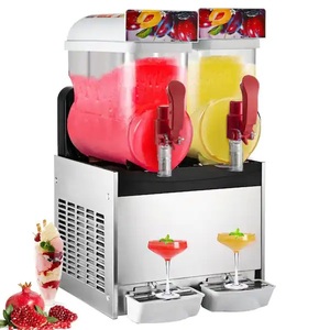 lot 53 image: VEVOR  1055 oz. Commercial Slushy Machine 30L Double Tank Frozen Drink Slush Making Machine 700W Snow Cone Machine