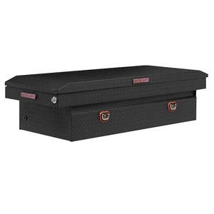 lot 61 image: New - 72 in. Matte Black Aluminum Full Size Crossbed Truck Tool Box