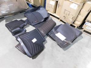 lot 25 image: WeatherTech Custom Fit FloorLiner for Durango  Grand Cherokee - 1st & 2nd Row (Black) & Trunk Liner