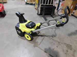 lot 29 image: RYOBI  40V HP Brushless 18 in. Single-Stage Cordless Electric Snow Blower (Tool-Only)