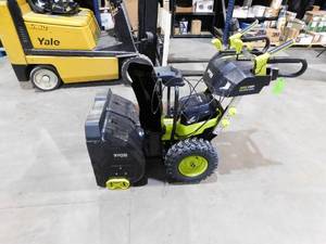 lot 36 image: RYOBI  40V HP Brushless Whisper Series 24 2-Stage Cordless Electric Self-Propelled Snow Blower - (2) 6 Ah Batteries & Charger