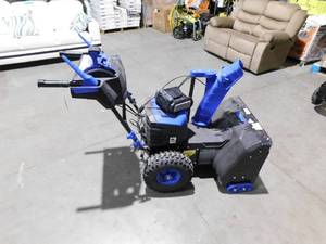lot 59 image: Snow Joe  100-Volt iONPRO 24 in. Cordless Dual-Stage Snow Blower with 2 x 5.0 Ah Batteries and Charger