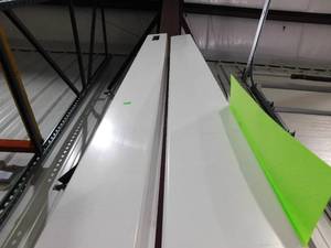 lot 70 image: (2) 5 x 5 x 8 White Pvc Fence posts