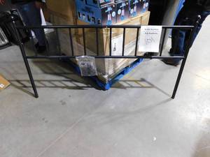 lot 101 image: Brookside  Ada Black Traditional King Metal Headboard with Vertical Panels