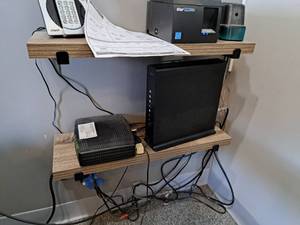 Lot of (2) Wall-Mount Shelves